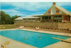 Cape Cod Massachusetts Swimming Pool Pence Motor Lodges Postcard Dexter 11520