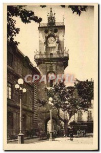 Old Postcard Aix En Provence Tower I & # 39Horloge