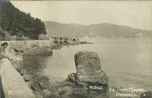 italy, Santa Margherita Ligure, Il Pedale (1910s) RPPC Postcard