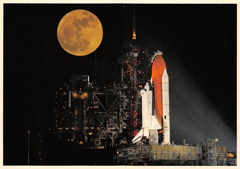 Space Shuttle On Launch Pad, Kennedy Space Center, Florida 