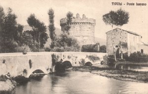 Vintage Postcard Tivoli Ponte Bucano Italy