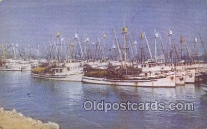 Fishing Fleet San Pedro Harbor Sailboats, Sailing, Ship Unused crease bottom ...