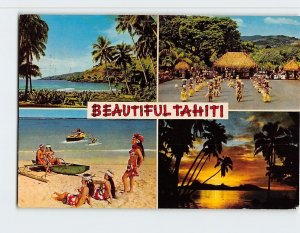 Postcard Beautiful Tahiti French Polynesia