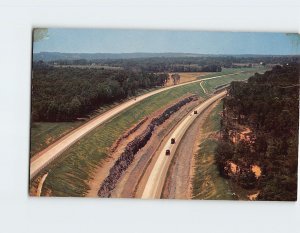 Postcard Crossing The Rugged Hills, Ohio Turnpike, Ohio