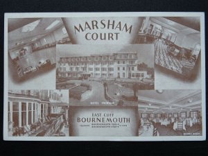 Dorset EAST CLIFF BOURNEMOUTH Marsham Court Hotel - Old Postcard