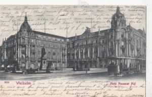 BF19401 wiesbaden hotel nassauer hof tramway  germany  front/back image