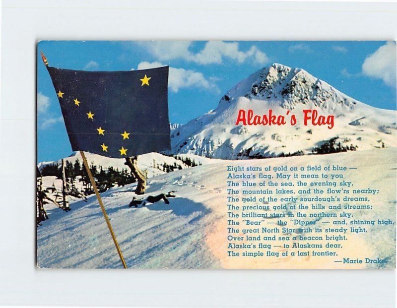 Postcard Alaska's Flag, Alaska