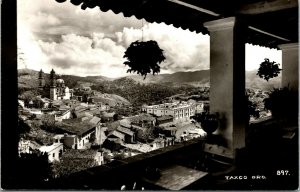 Vtg View of Taxco Guerrero Mexico RPPC Real Photo Postcard