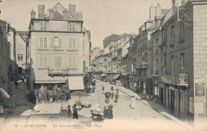 France Aubusson La Grande Rue Vintage Postcard 07.51