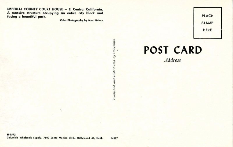 CA - El Centro. Imperial County Courthouse