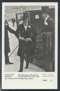 Politics Postcard-Sir Winston Churchill, Politician,Coronation Year 1911 -C1343