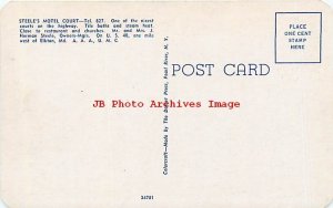 MD, Elkton, Maryland, Steele's Motor Court Motel, Multi-View, Dexter No 34781 