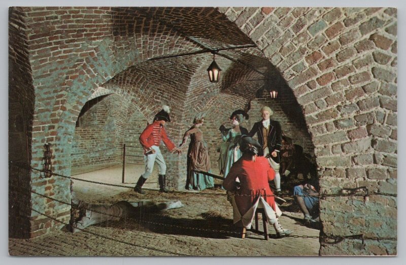 Charleston SC~The Provost Dungeon Under Old Exchange Building~Vintage Postcard