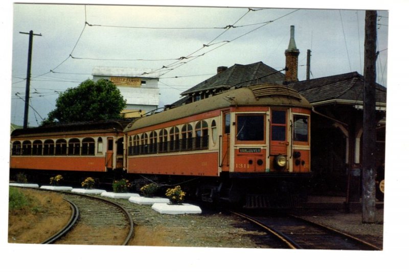 Electric Railway Train Cars, Chilliwack Station, British Columbia,