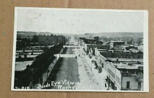 VINTAGE 1909 USED PENNY PHOTO POSTCARD BIRD'S EYE VIEW ROCHESTER MINN.