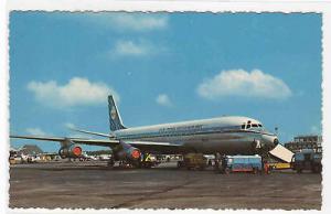 KLM Airlines Aircraft Plane Schipol Amsterdam Netherlands postcard