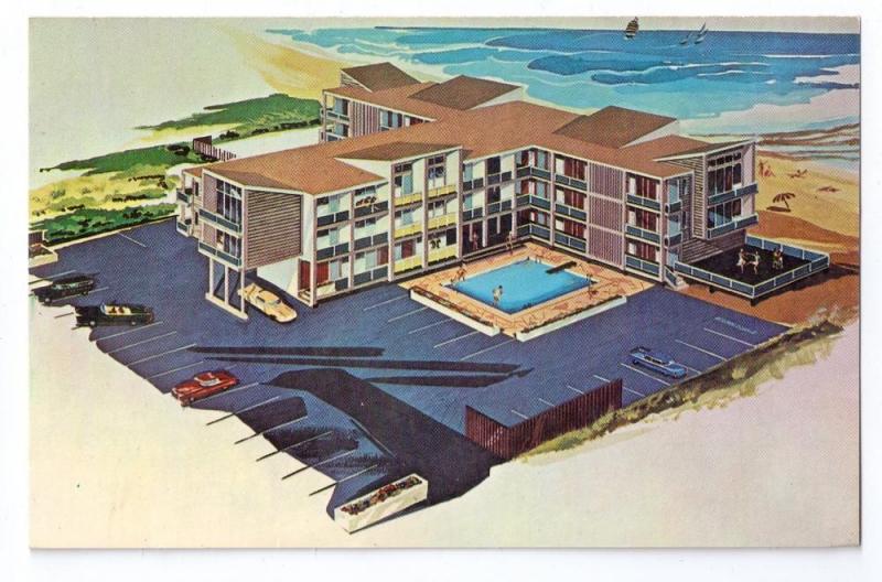 Hobo Beach Motel Rehobeth Dewey Beach DE ca. 1975 Chrome