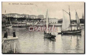 Royan Old Postcard A port area (boats)