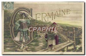 Old Postcard Fancy Germaine Surname