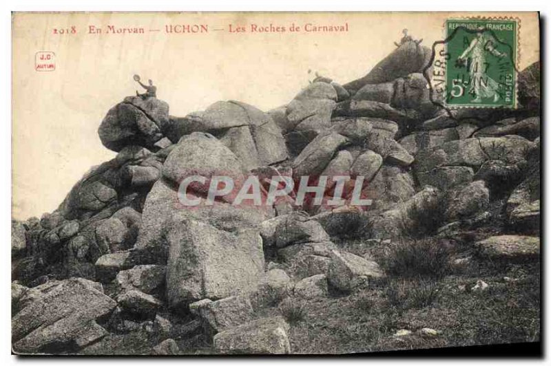 Old Postcard En Morvan Uchon Les Roches Carnival