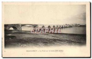 Old Postcard Beaugency The Bridge On The Loire