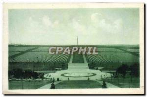 Postcard Old Cemetery Meuse Argonne American Army General view