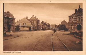 B107700 France Cambrai Neuville Street Village real photo uk