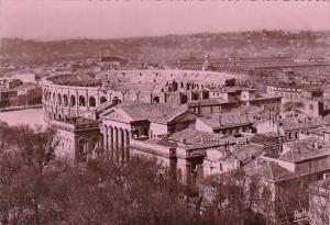 France Nimes Le Palais de Justice et les Arenes