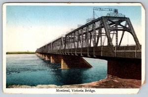 Victoria Bridge, Montreal, Quebec, Vintage 1927 Postcard