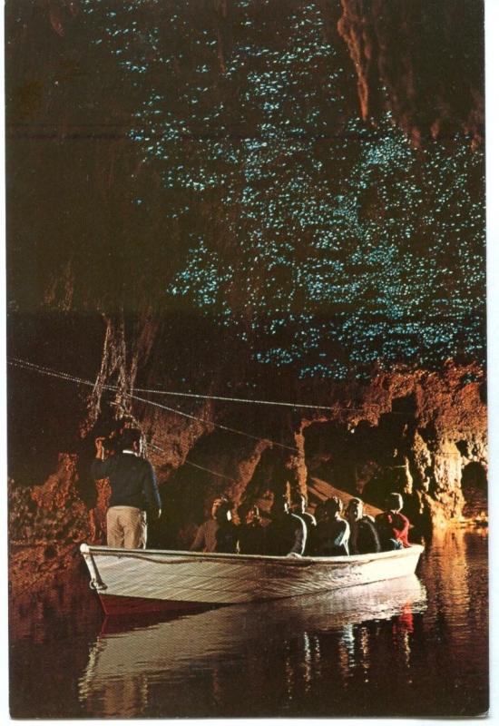 Waitomo Caves, Glow-worm Grotto, New Zealand unused Postcard