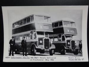 BUS: SOUTHERN VECTIS ADL/1 NEWLY DELIVERED Pamlin Print Postcard No.M2331