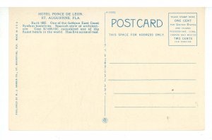 FL - St. Augustine. Hotel Ponce de Leon
