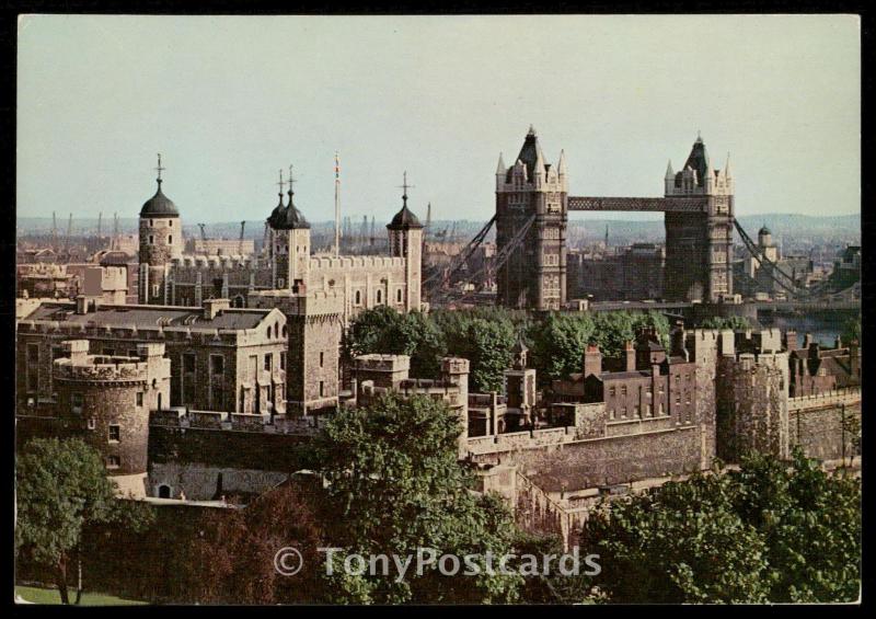 Tower of London and Tower Bridge from the Port of London Authority Building
