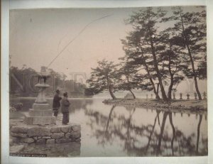 090639 JAPAN Miyajima & rickshaw Vintage tinted two PHOTOS