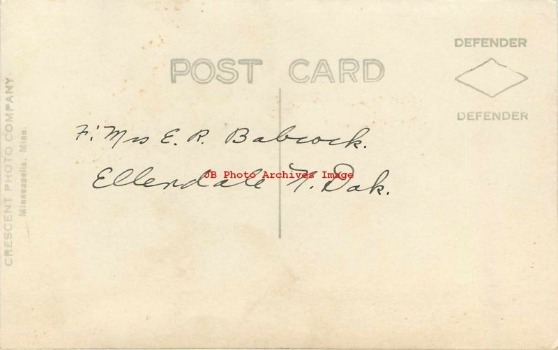 ND, Ellendale, North Dakota, RPPC, Main Street,North Side,Crescent Photo No 5022