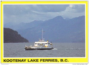 Ferries: KOOTENAY LAKE , B.C. , Canada , 50-70s M.V.BALFOUR Ferry boat #1