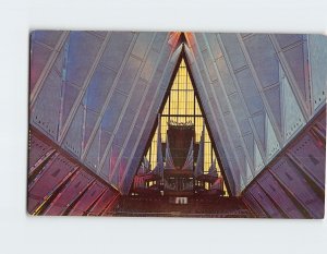 Postcard Protestant Chapel, U. S. Air Force Academy, Colorado Springs, Colorado