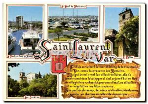 Postcard Modern Saint Laurent du Var Marina Gardens L & # 39eglise