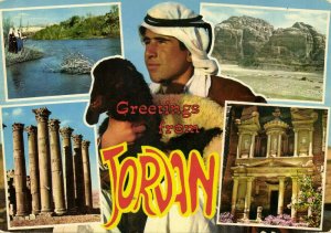 jordan, Multiview with Shepherd, Petra Jerash (1970s) Postcard