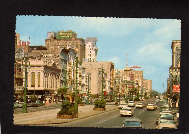 LA Canal St Hotel Roosevelt Stevens Clothes Store New Orleans LOUISIANA Postcard