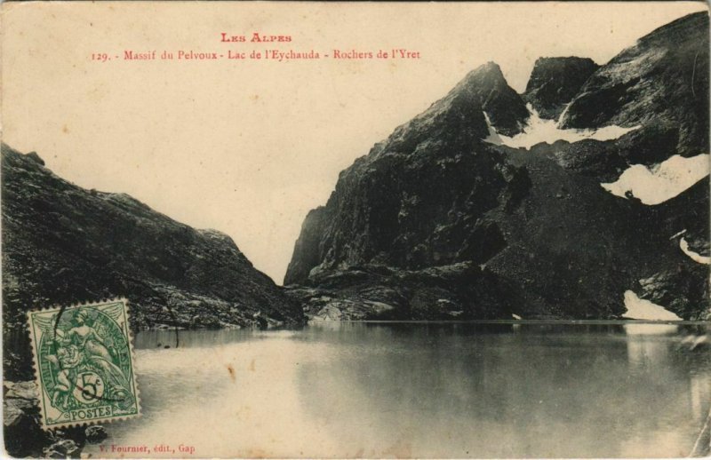 CPA Massif de Pelvoux - Lac de l'Eychauda - Rochers de l'Yret (1199554)