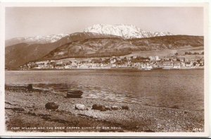 Scotland Postcard - Fort William & The Snow Capped Summit of Ben Nevis Ref 6999A