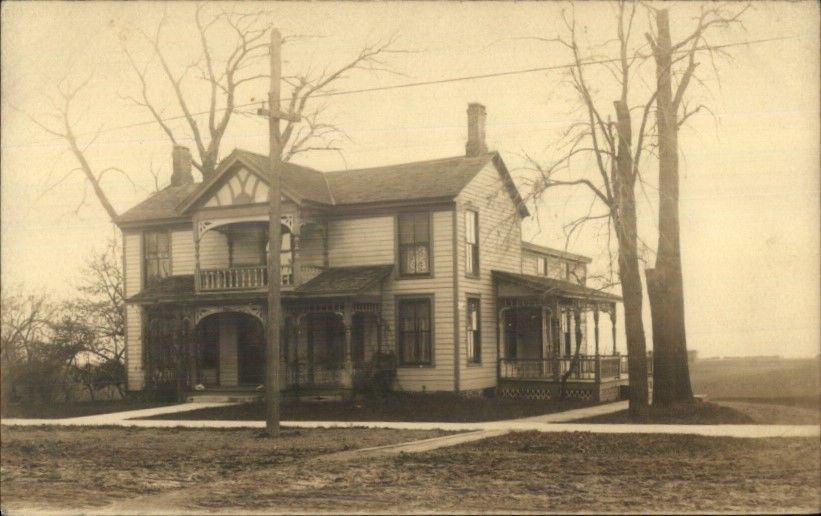 Ripley NY Home Across From Methodist Church c1910 Real Photo Postcard