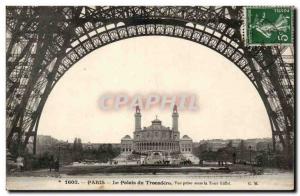 Paris - - Trocadero Palace - View taken under the Eiffel Tower - Eiffel Tower...