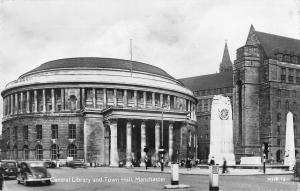 BR77281 central library and town hall manchester real photo uk