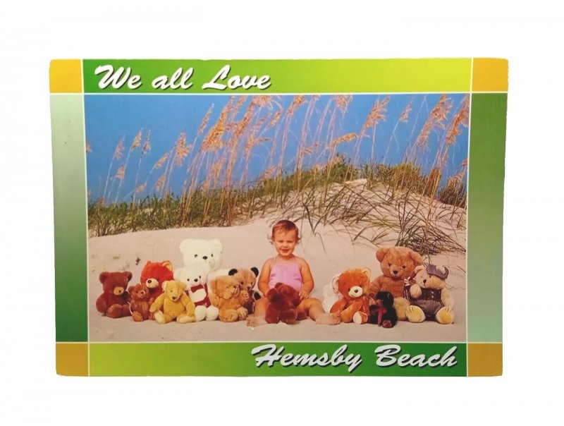 Teddy Bear Picnic Hemsby Beach Norfolk Vintage Postcard