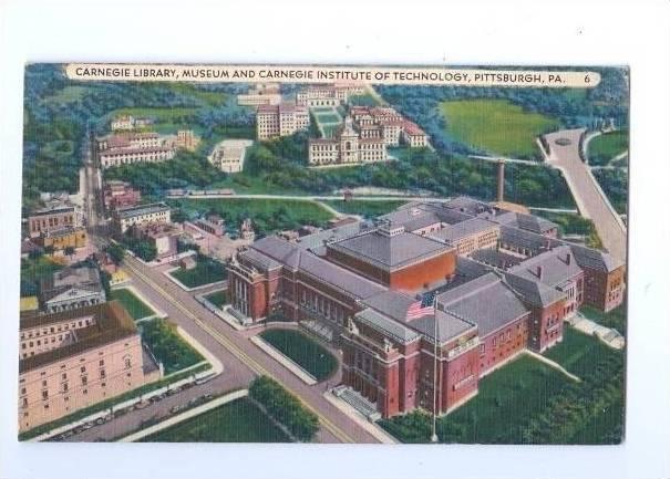 LP132  Pittsburgh, Pennsylvania, postcard,   Carnegie 