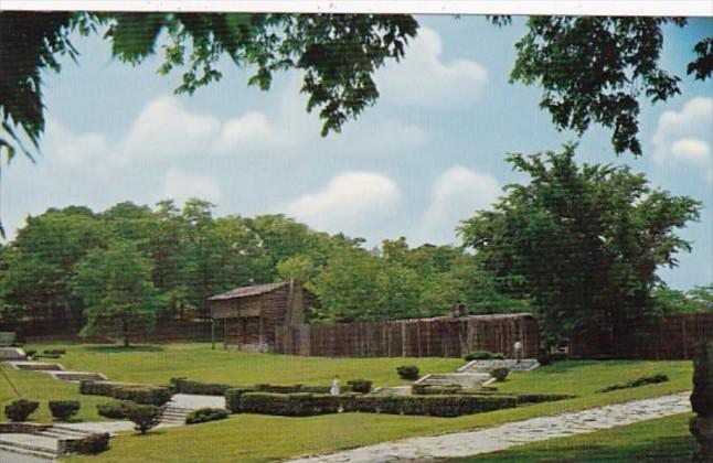 Kentucky Harrodsburg Historic Log Fort At Pioneer Memorial State Park