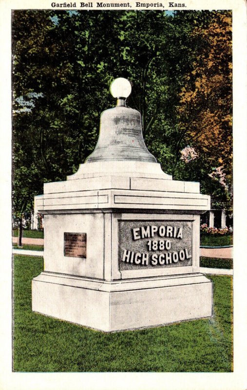 Kansas Emporia Garfield Bell Monument