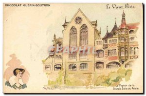 Old Postcard Fantasy Illustrator Le Vieux Paris The gable of the Great hall o...